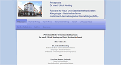 Desktop Screenshot of hautarzt-kesting-ol.de